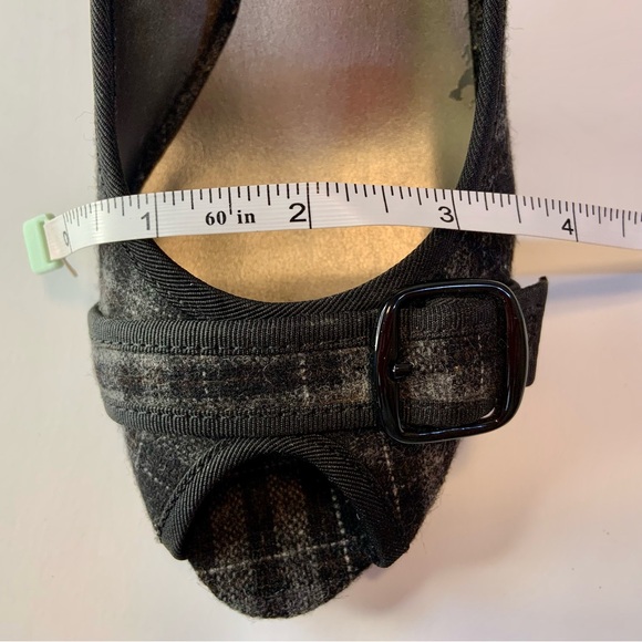 Apt 9 Madi Black Grey Plaid Tartan Heels Stiletto Size 8M - Picture 11 of 15